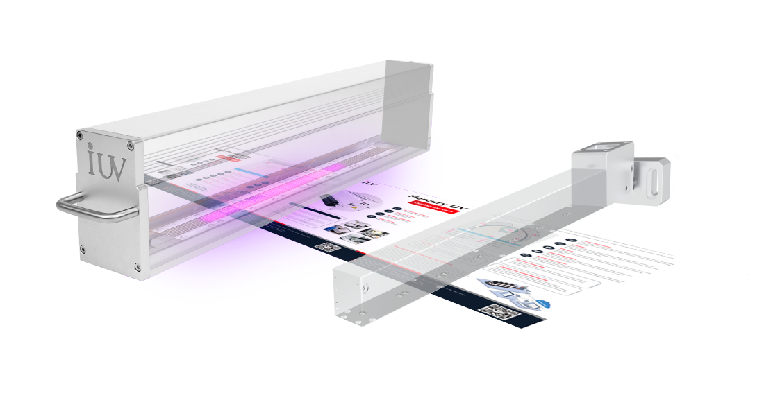 IUV automatic width sensing system for uv curing system in printing machine